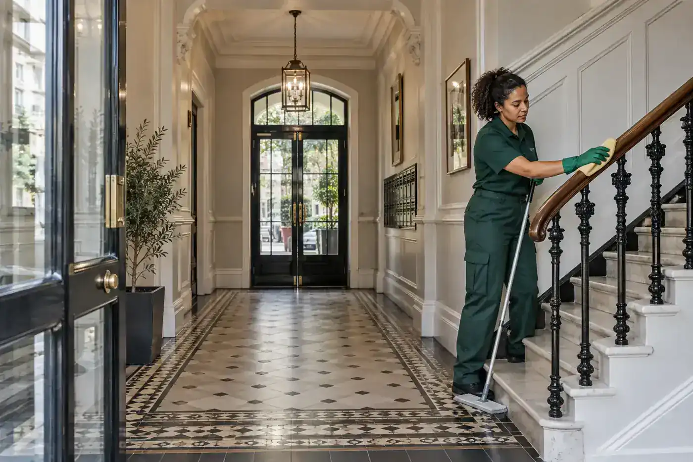 Common area cleaning in Islington in a local Islington property