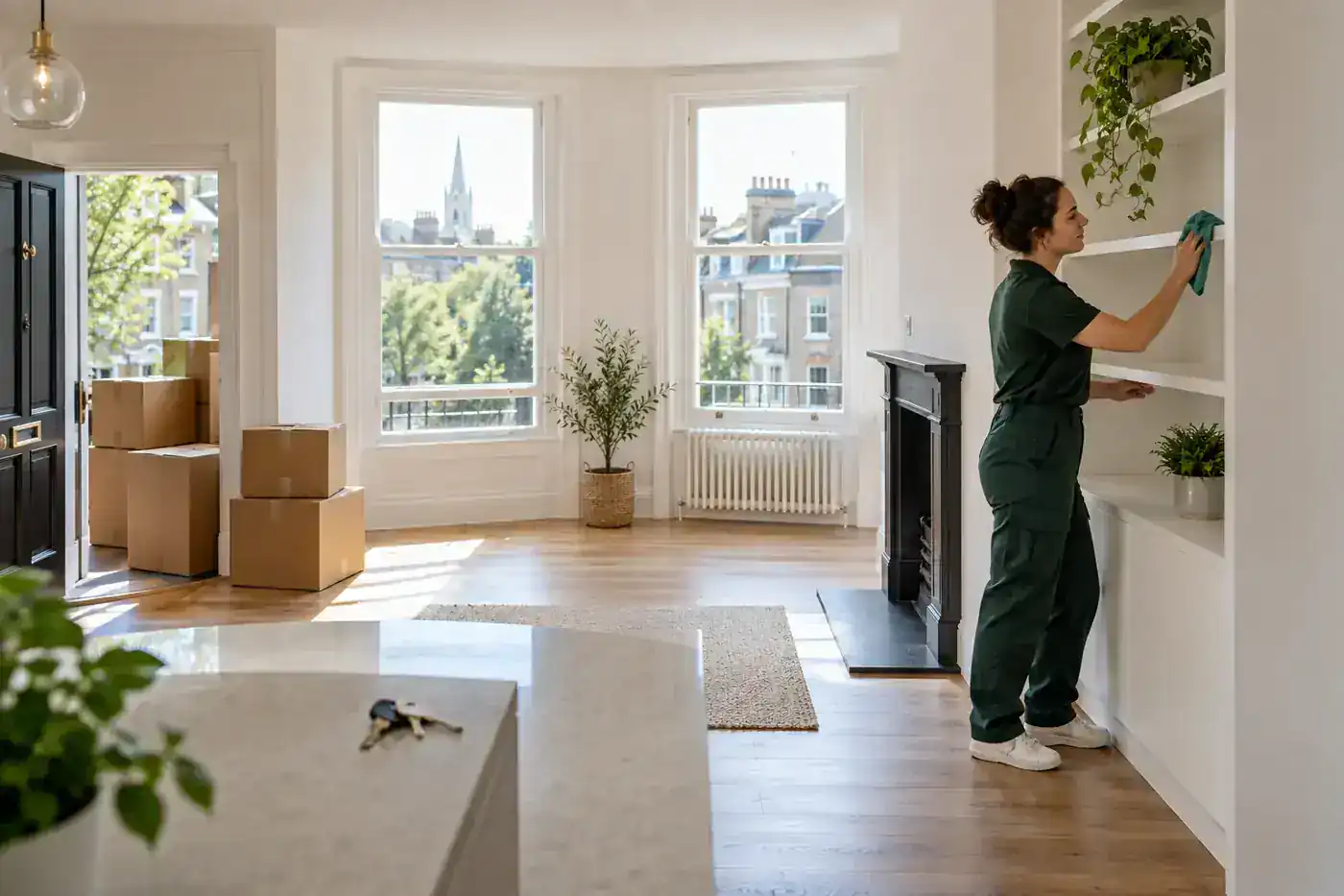 Move-in and move-out cleaning in Islington in a local Islington property
