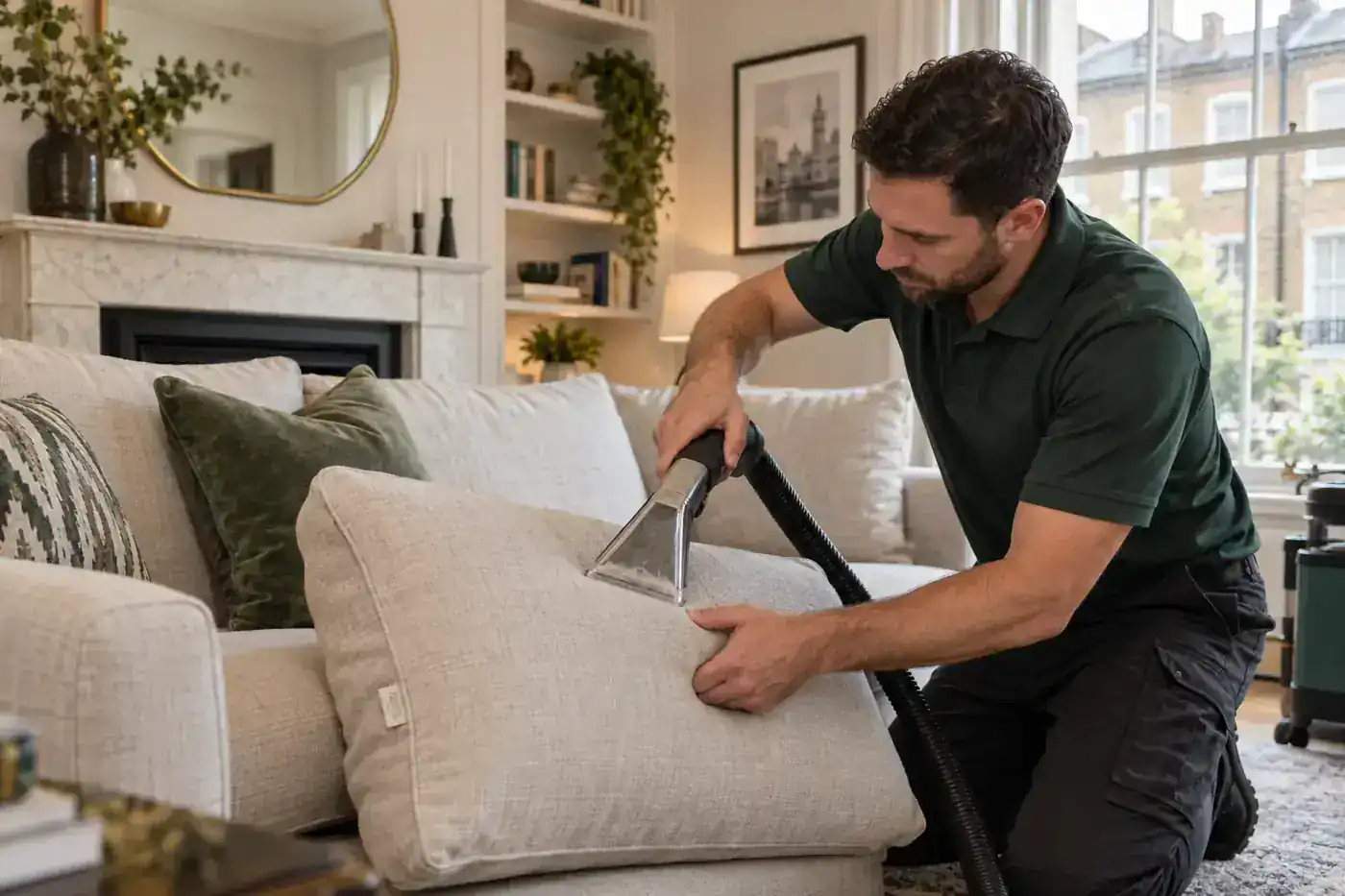 Sofa cleaning for an Islington home