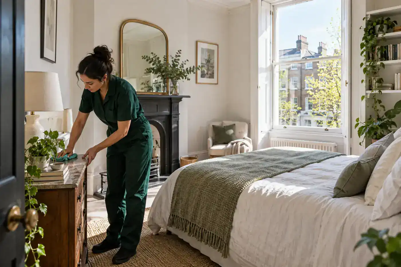 Spring cleaning in Islington in a local Islington property